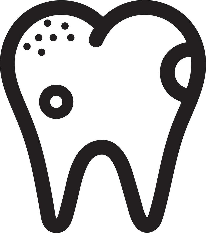 Zahn Zahnarzt Symbol Symbol Bild Vektor. Illustration von das Dental Medizin Symbol Design Grafik Bild vektor