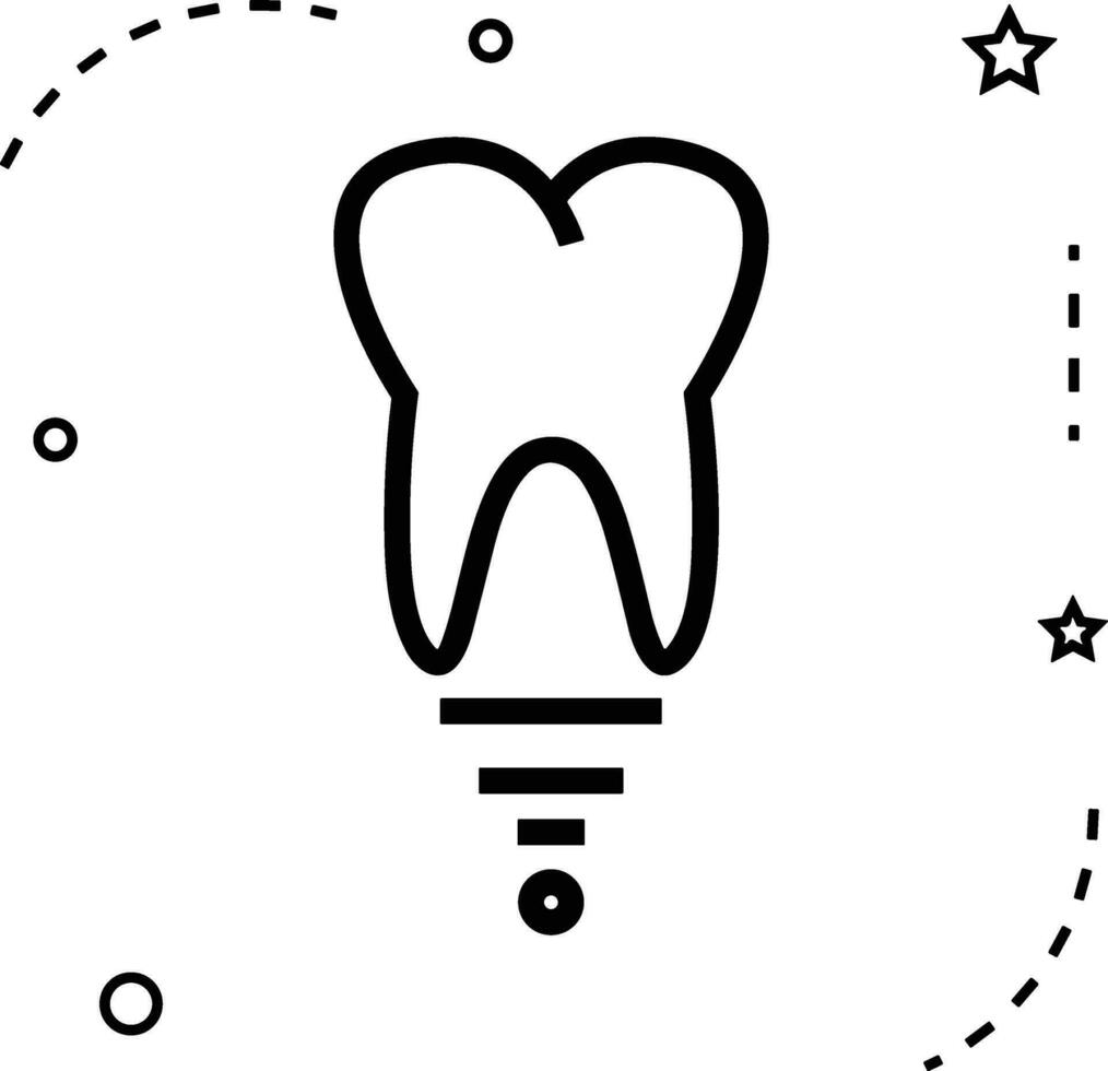 tand tandläkare ikon symbol bild vektor. illustration av de dental medicin symbol design grafisk bild vektor