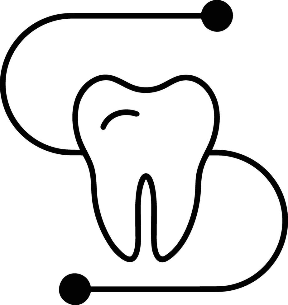 Zahn Zahnarzt Symbol Symbol Bild Vektor. Illustration von das Dental Medizin Symbol Design Grafik Bild vektor