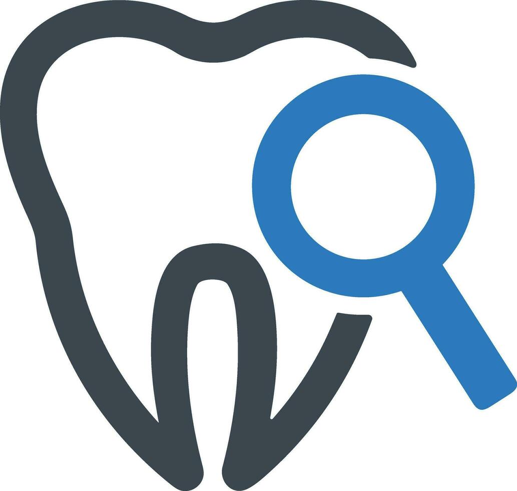 Zahn Zahnarzt Symbol Symbol Bild Vektor. Illustration von das Dental Medizin Symbol Design Grafik Bild vektor