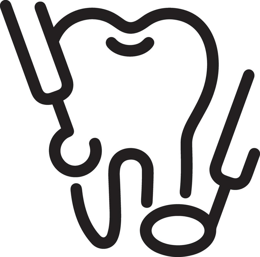 Zahn Zahnarzt Symbol Symbol Bild Vektor. Illustration von das Dental Medizin Symbol Design Grafik Bild vektor