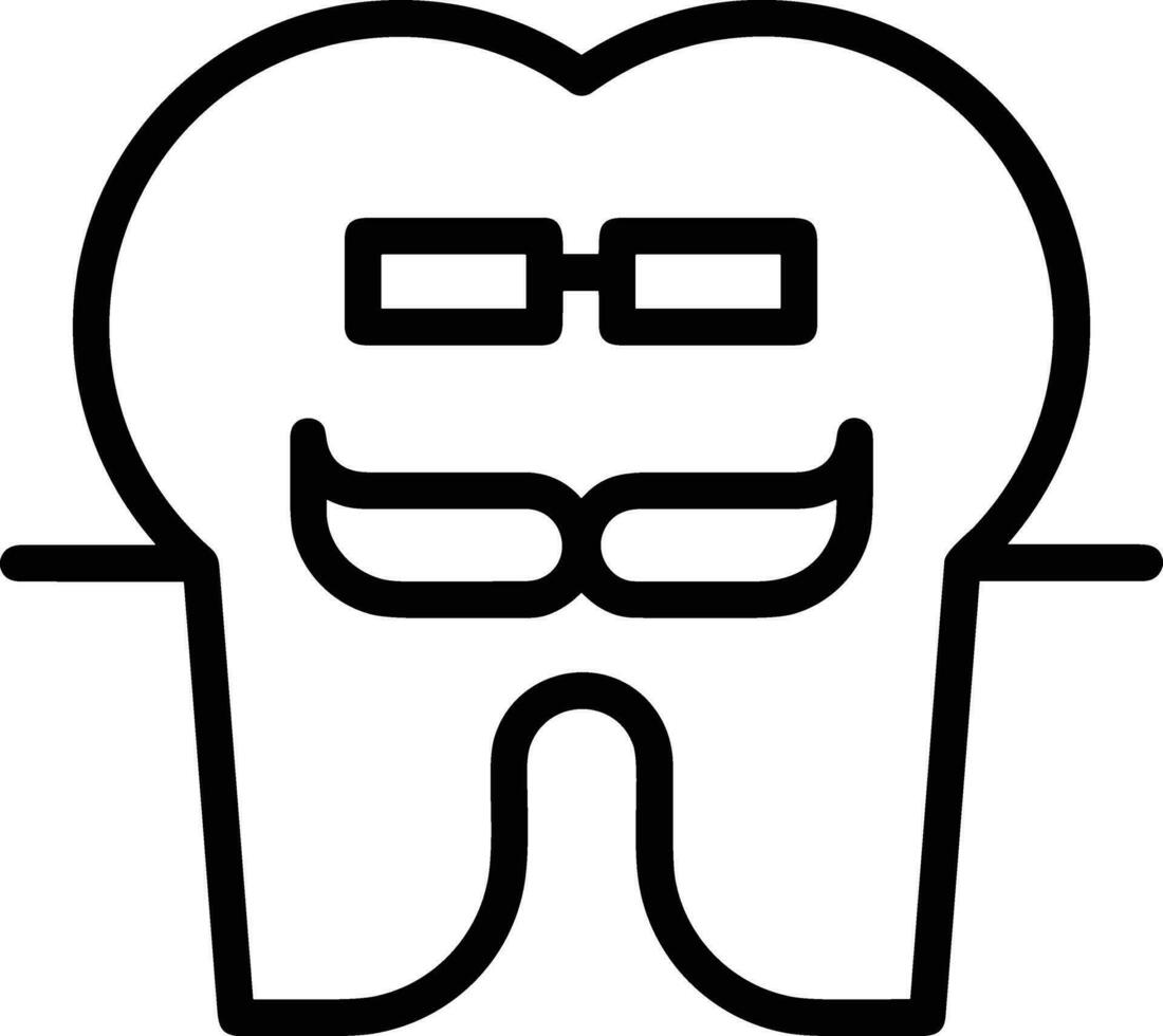 Zahn Zahnarzt Symbol Symbol Bild Vektor. Illustration von das Dental Medizin Symbol Design Grafik Bild vektor