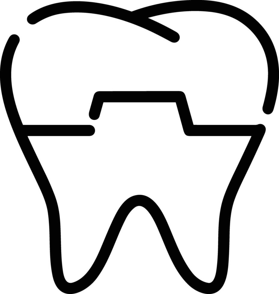 Zahn Zahnarzt Symbol Symbol Bild Vektor. Illustration von das Dental Medizin Symbol Design Grafik Bild vektor