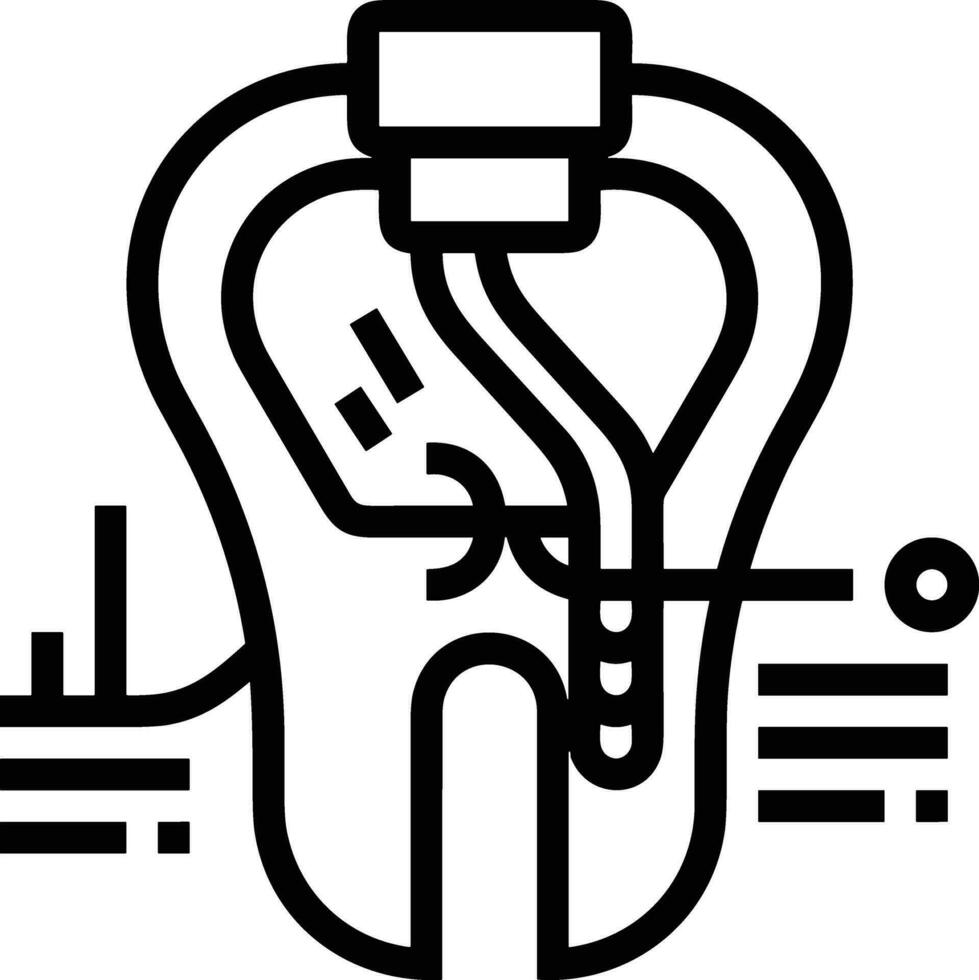 Zahn Zahnarzt Symbol Symbol Bild Vektor. Illustration von das Dental Medizin Symbol Design Grafik Bild vektor