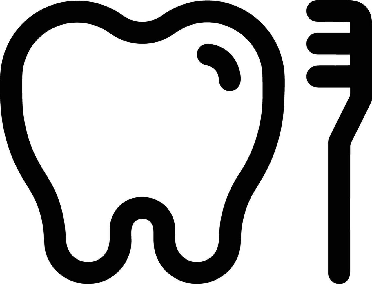 Zahn Zahnarzt Symbol Symbol Bild Vektor. Illustration von das Dental Medizin Symbol Design Grafik Bild vektor