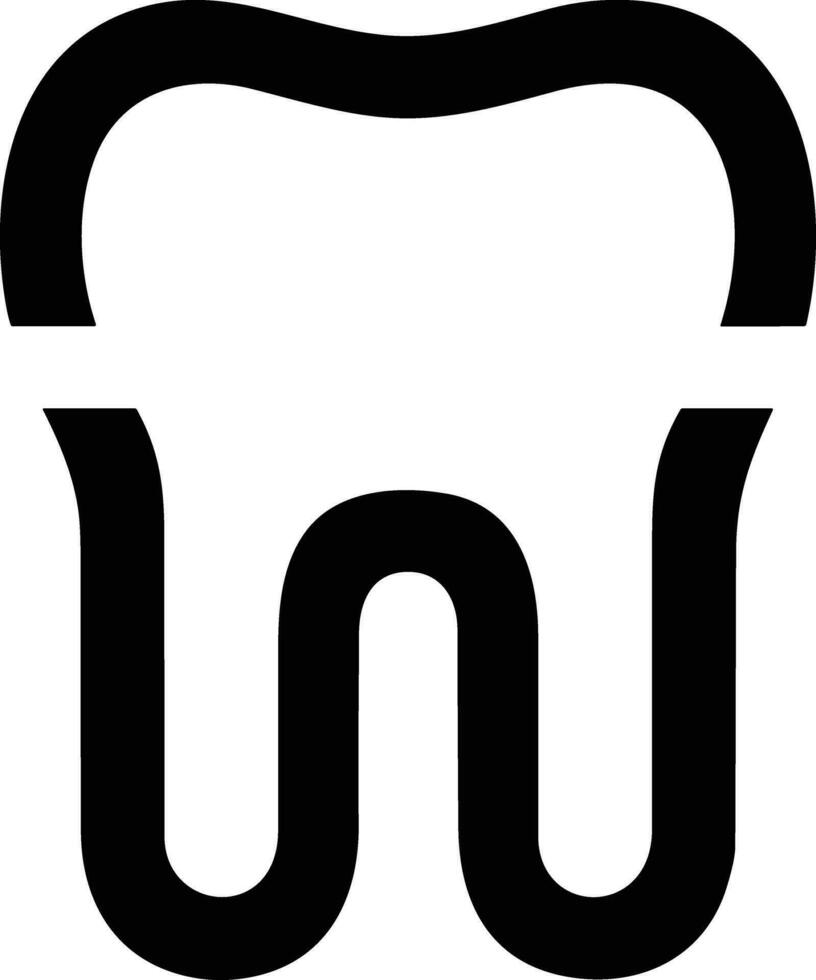 Zahn Zahnarzt Symbol Symbol Bild Vektor. Illustration von das Dental Medizin Symbol Design Grafik Bild vektor