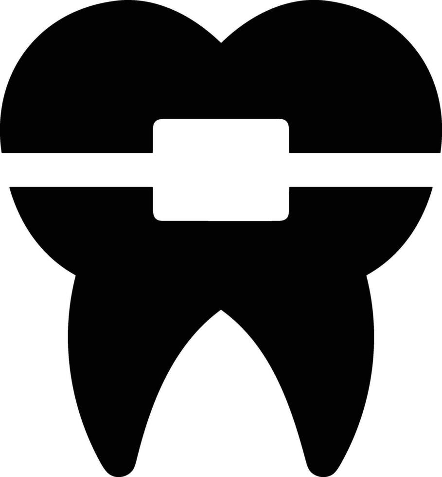 Zahn Zahnarzt Symbol Symbol Bild Vektor. Illustration von das Dental Medizin Symbol Design Grafik Bild vektor