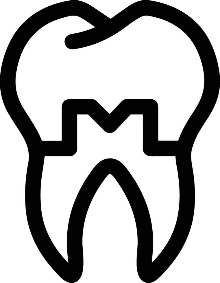 Zahn Zahnarzt Symbol Symbol Bild Vektor. Illustration von das Dental Medizin Symbol Design Grafik Bild vektor