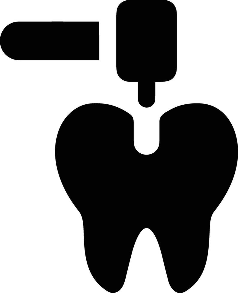 Zahn Zahnarzt Symbol Symbol Bild Vektor. Illustration von das Dental Medizin Symbol Design Grafik Bild vektor