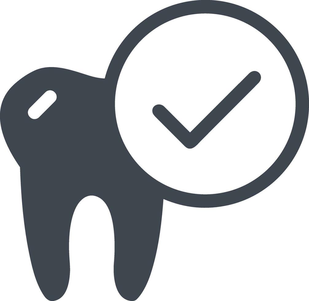 Zahn Zahnarzt Symbol Symbol Bild Vektor. Illustration von das Dental Medizin Symbol Design Grafik Bild vektor