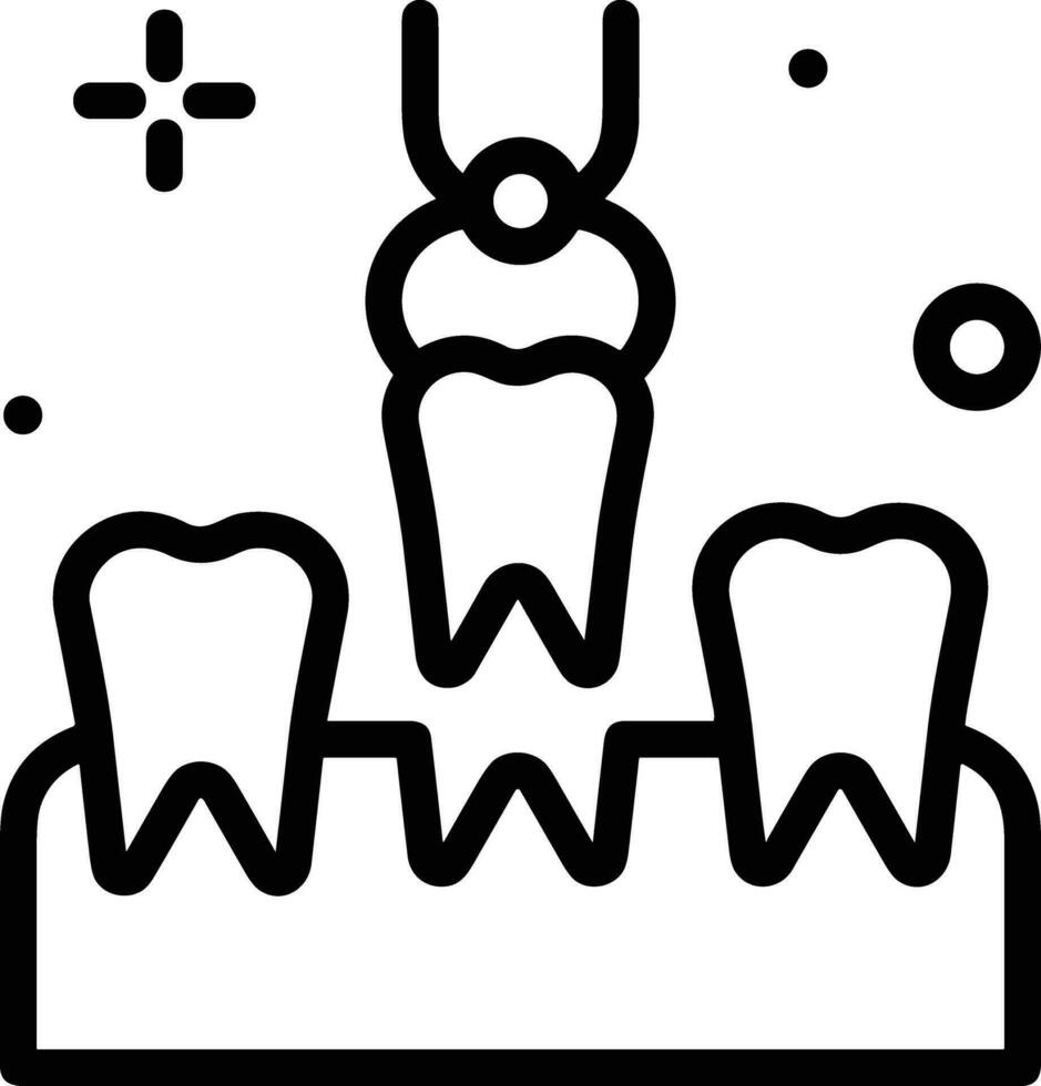 Zahn Zahnarzt Symbol Symbol Bild Vektor. Illustration von das Dental Medizin Symbol Design Grafik Bild vektor