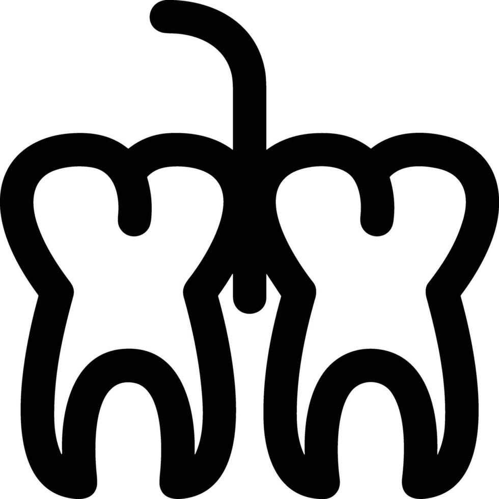 Zahn Zahnarzt Symbol Symbol Bild Vektor. Illustration von das Dental Medizin Symbol Design Grafik Bild vektor