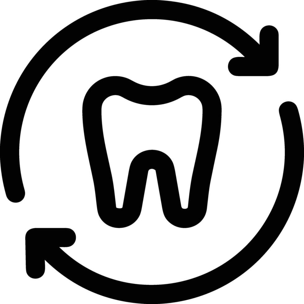 Zahn Zahnarzt Symbol Symbol Bild Vektor. Illustration von das Dental Medizin Symbol Design Grafik Bild vektor