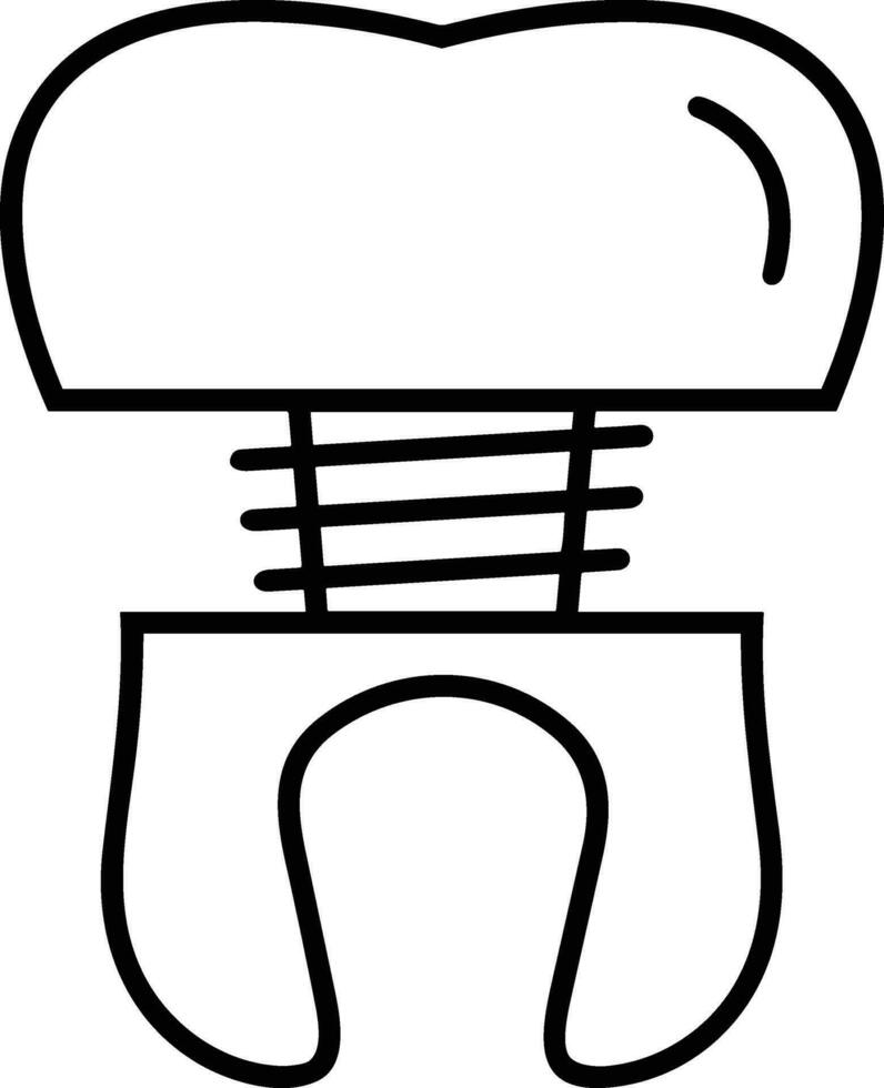 Zahn Zahnarzt Symbol Symbol Bild Vektor. Illustration von das Dental Medizin Symbol Design Grafik Bild vektor