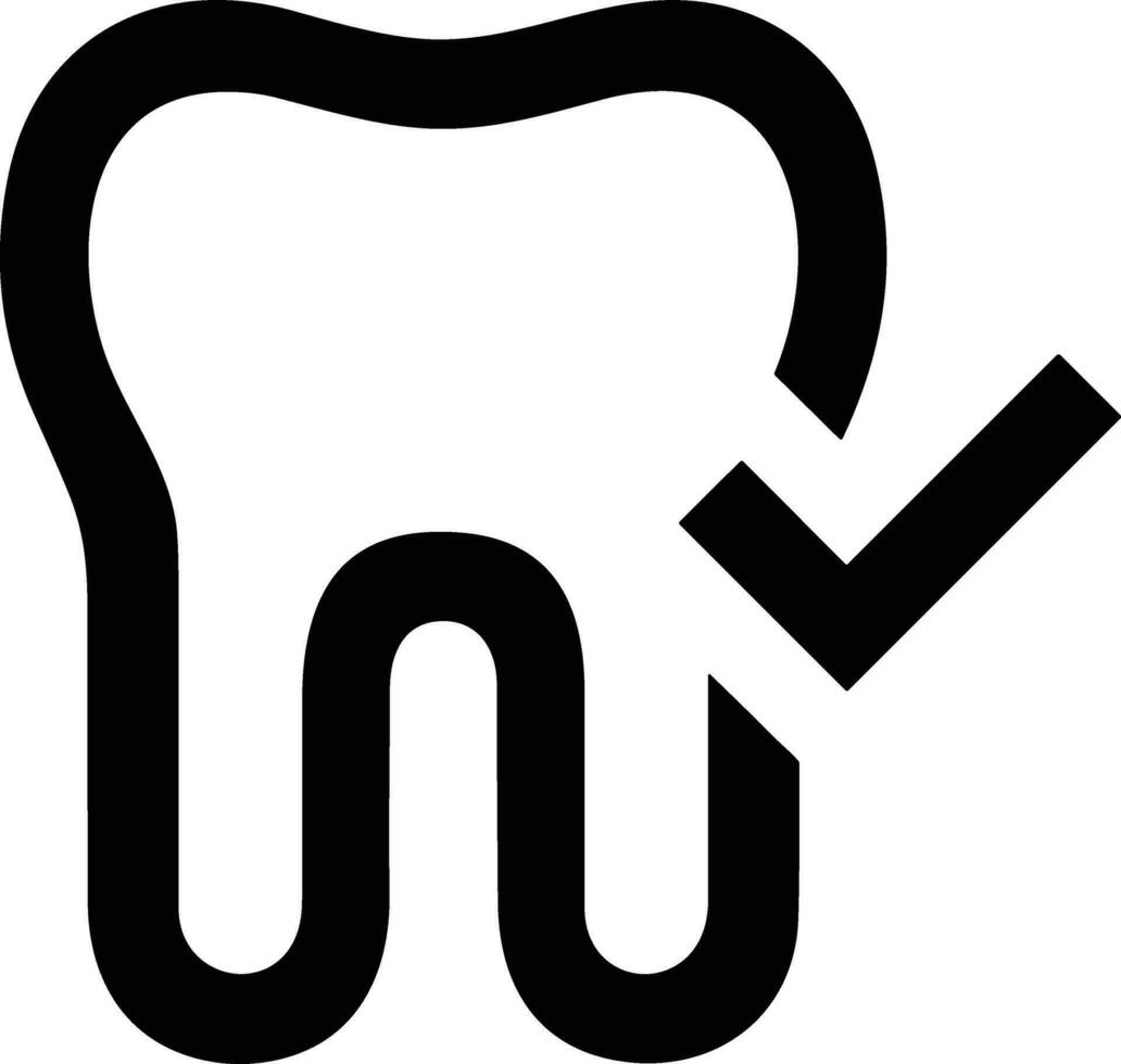 Zahn Zahnarzt Symbol Symbol Bild Vektor. Illustration von das Dental Medizin Symbol Design Grafik Bild vektor