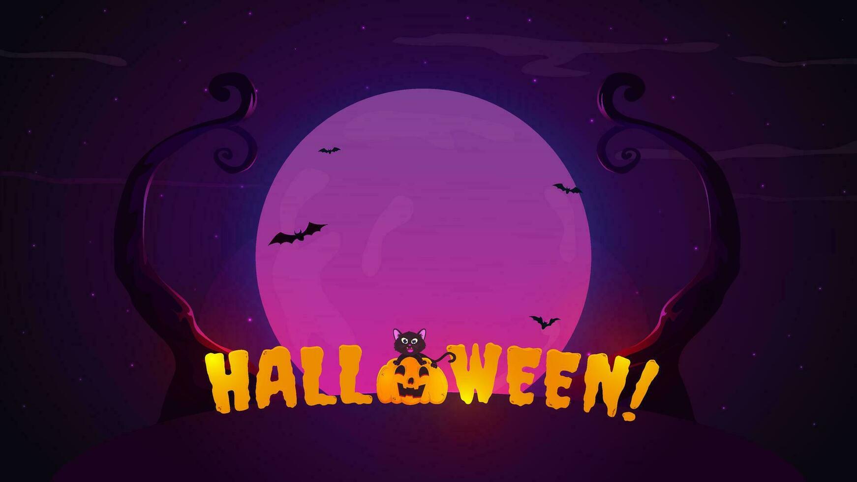 Hintergrund mit Halloween Thema, ein unheimlich aber süß vektor