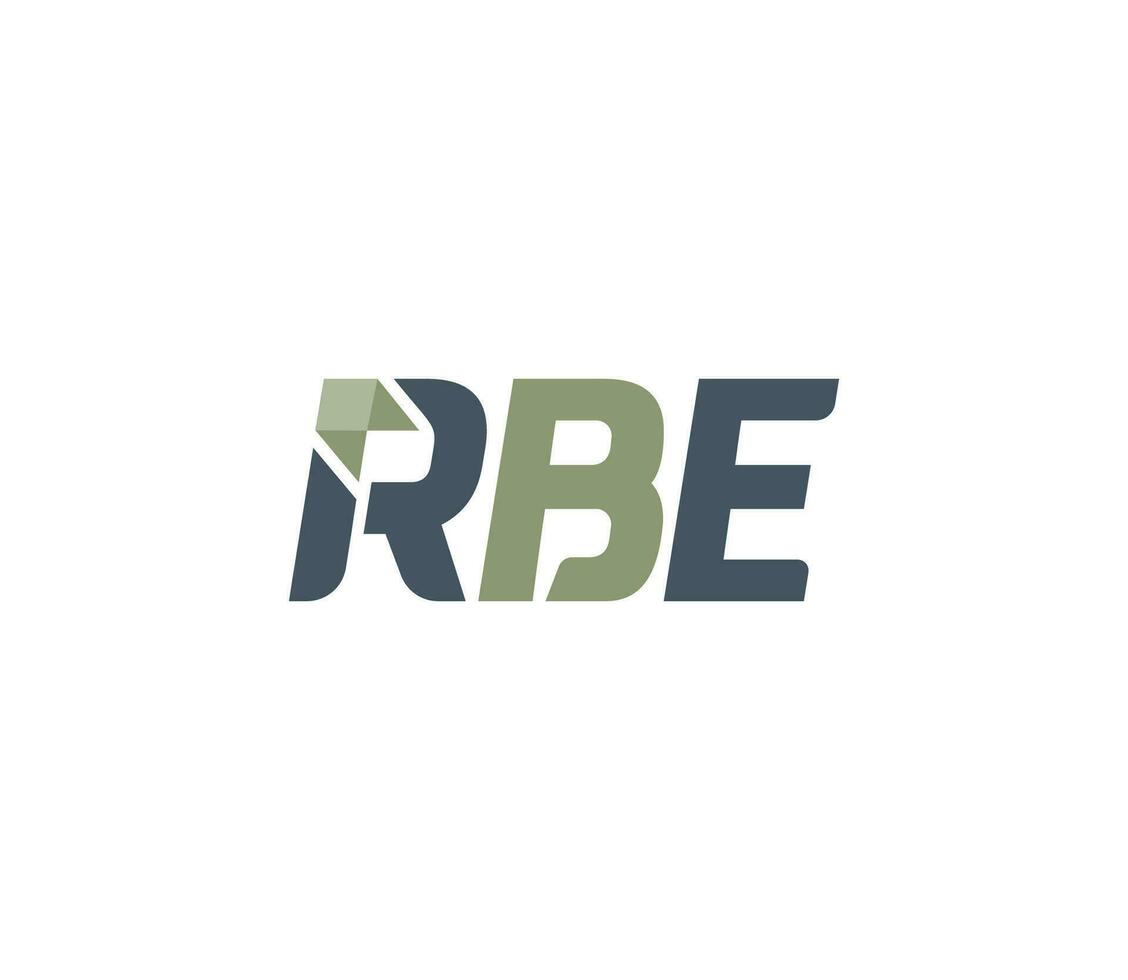 Briefmarke rbe Logo Design Vorlage vektor