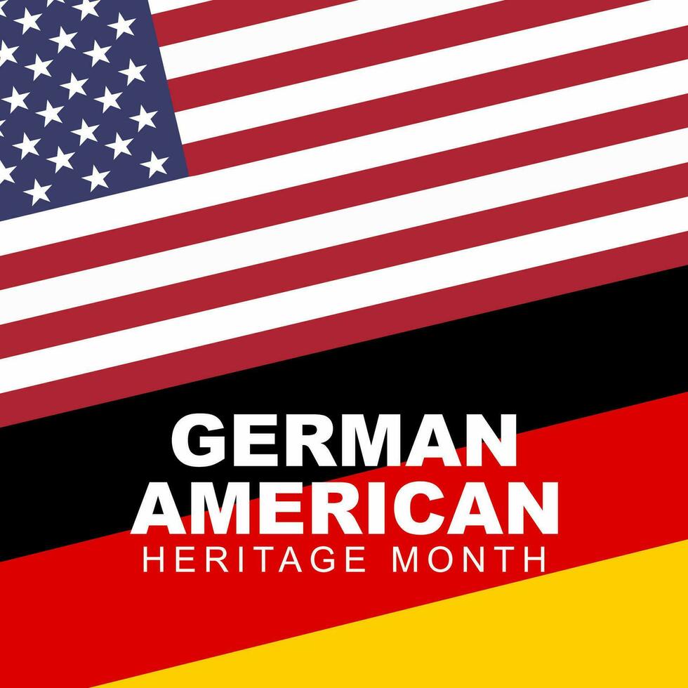 tysk amerikan arv månad. Lycklig Semester fira årlig i oktober. vektor illustration design