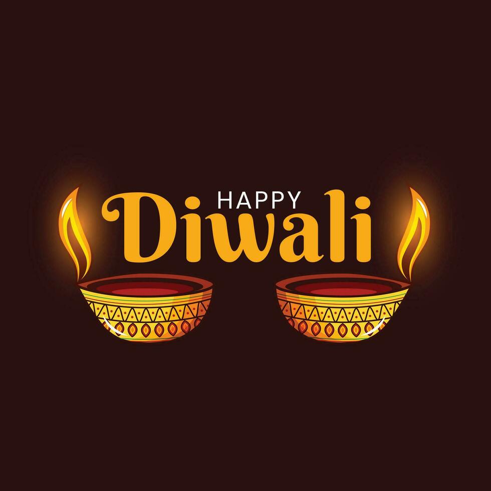 Art glücklich Diwali. Vektor Illustration mit Hintergrund