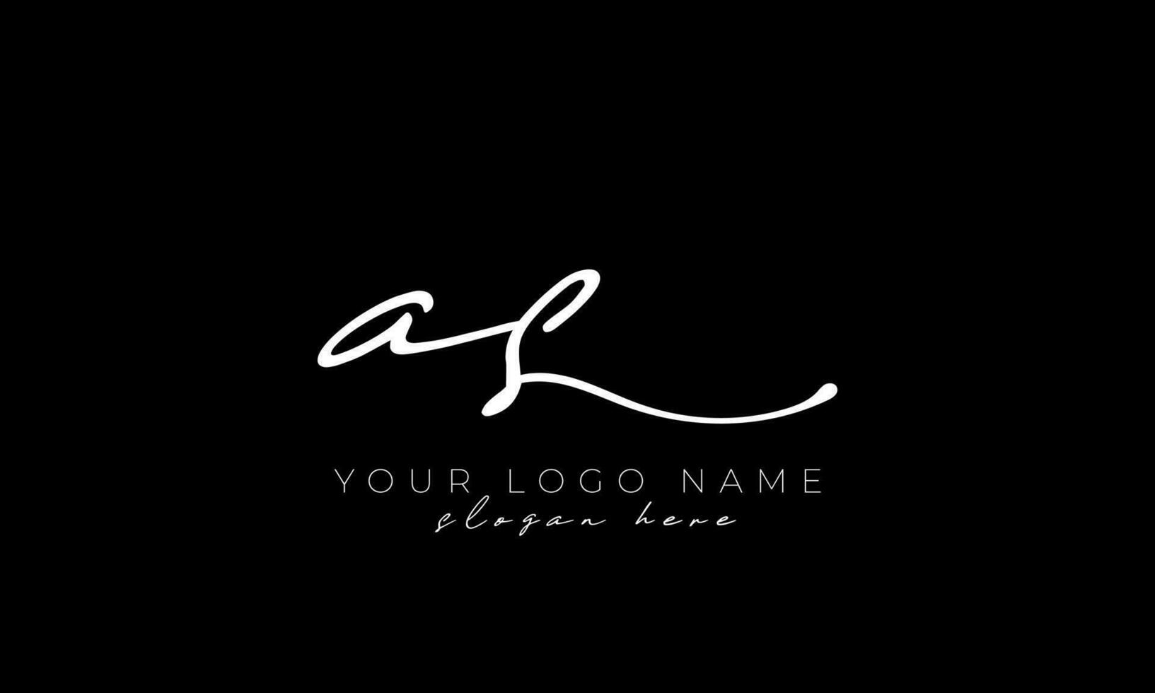 handstil brev som logotyp design. som logotyp design fri vektor mall