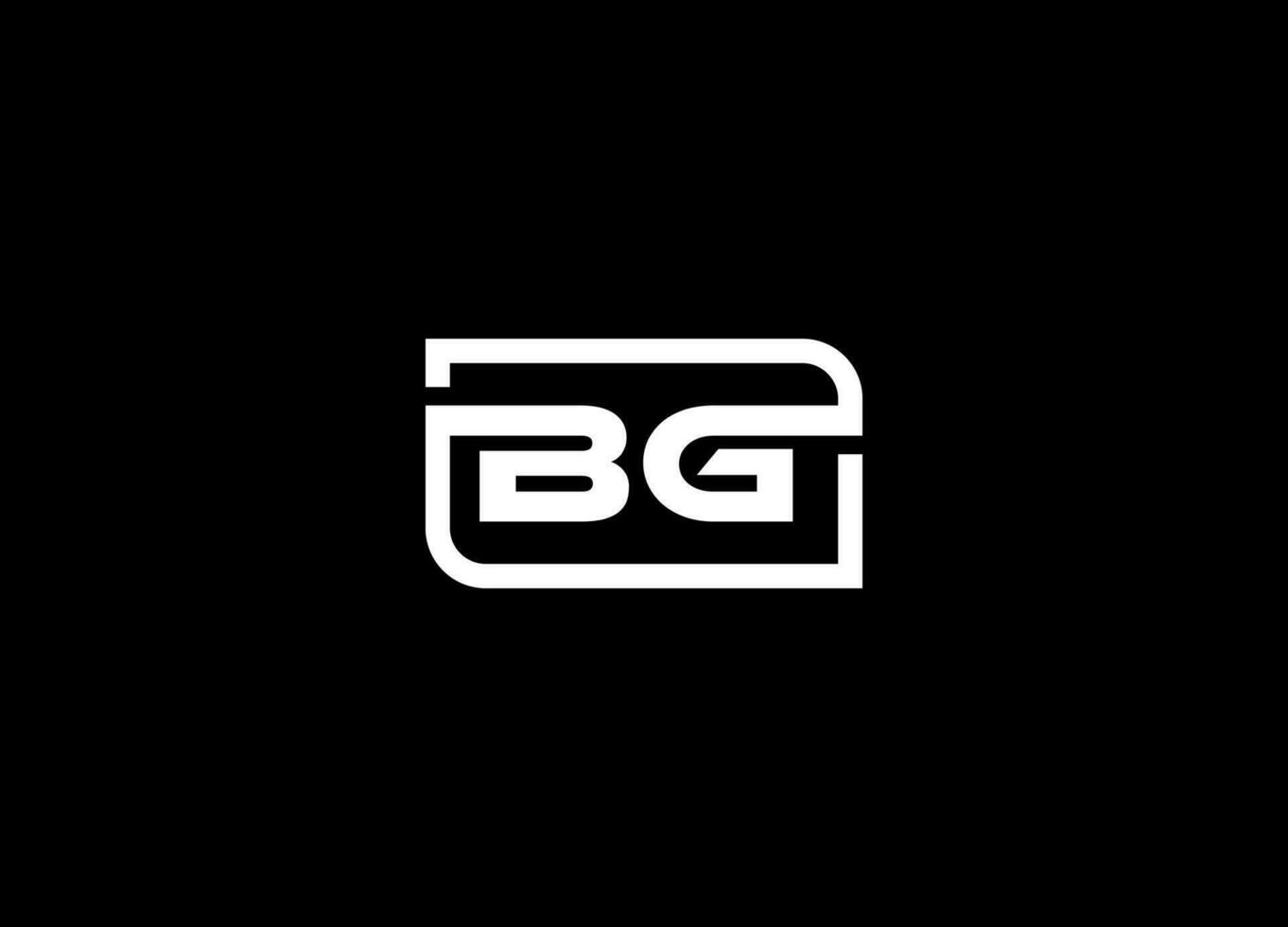 bg Brief Logo Design und Initiale Logo vektor