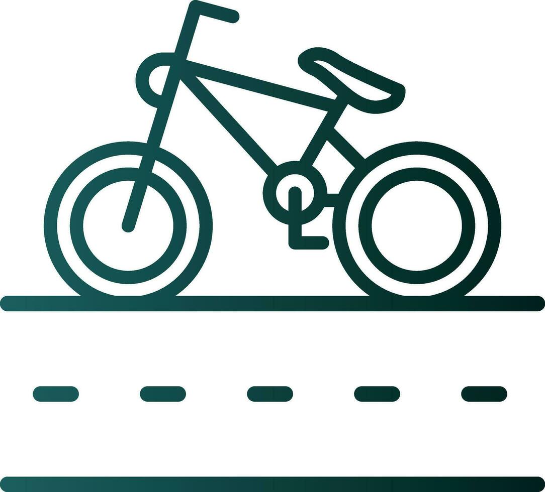 cykel körfält vektor ikon design
