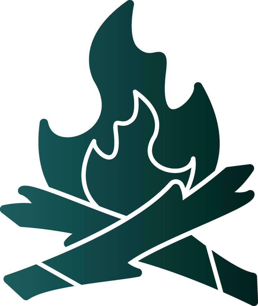 Lagerfeuer-Vektor-Icon-Design vektor