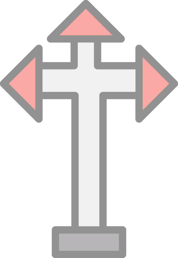 Kreuzung Vektor Symbol Design