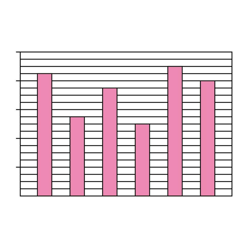 Elemente von ein Mathematik Problem. unterstützen Elemente im mathematisch Probleme im statistisch Material. Bar Diagramm und Linie Symbol. linear Symbol Statistiken. Vektor Illustration.