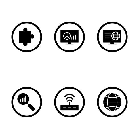 Satz von Vector SEO Search Engine Optimization Icons