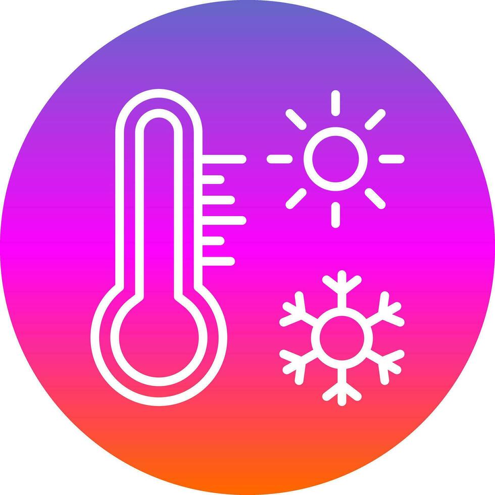 Thermometer-Vektor-Icon-Design vektor