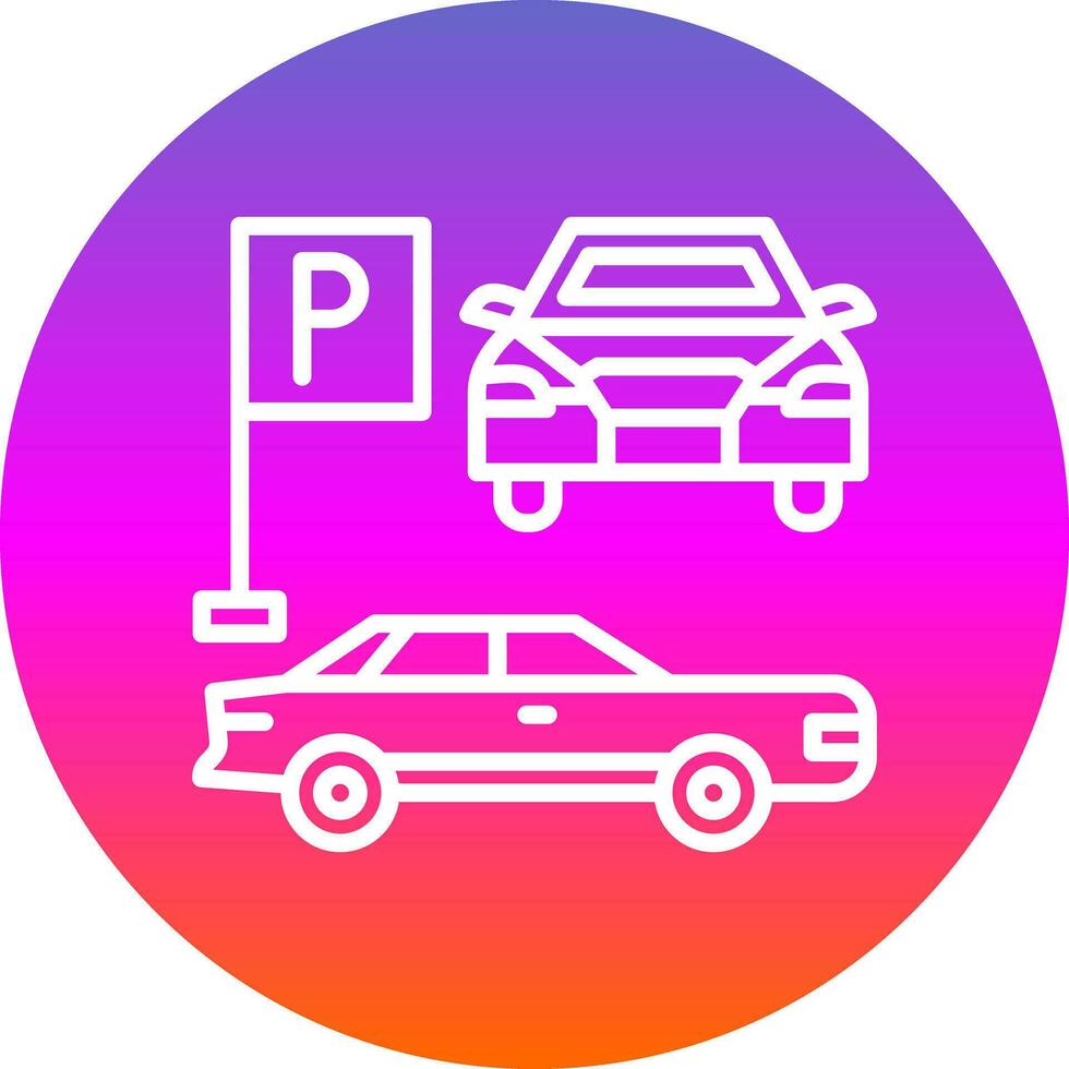 Parkplatz-Vektor-Icon-Design vektor