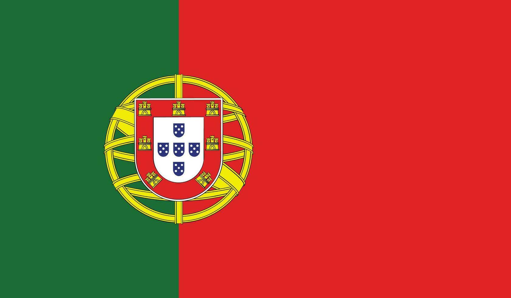 Portugal flagga vektor