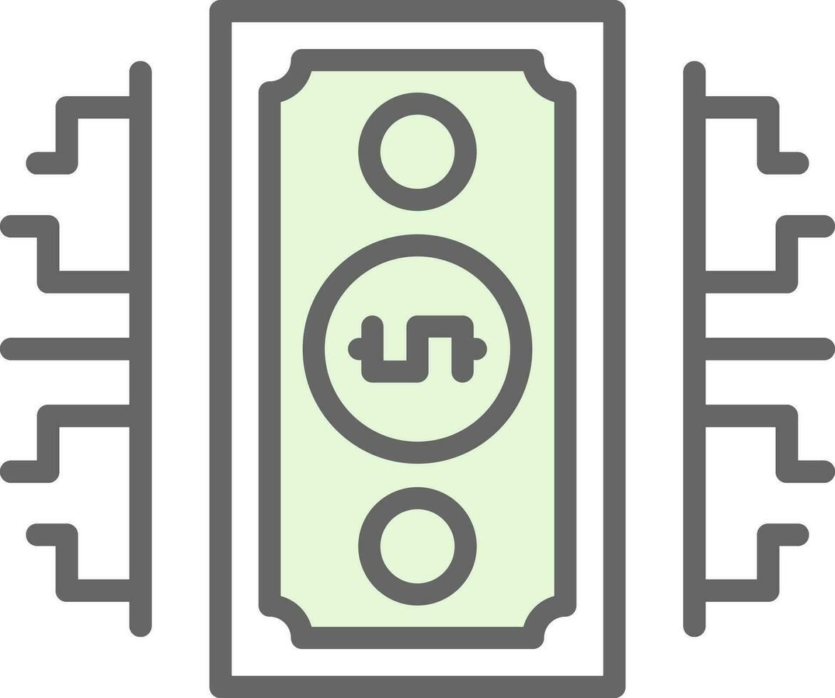 Digital Geld Vektor Symbol Design