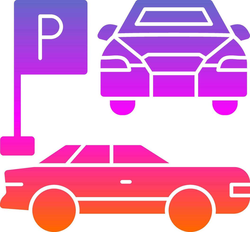 Parkplatz-Vektor-Icon-Design vektor