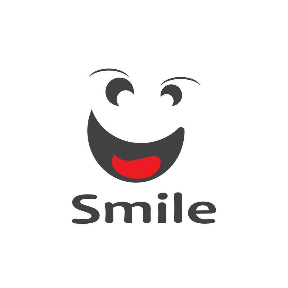 Lächeln Symbol Emoticon Symbol Vorlage vektor
