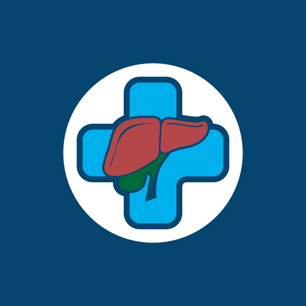 Leber medizinisch Logo Vektor Vorlage Illustration