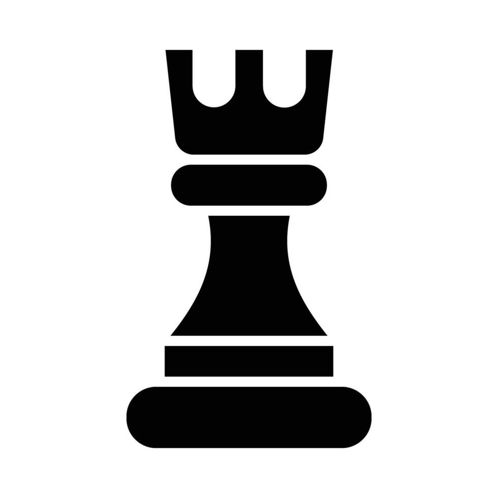 Schach Vektor Glyphe Symbol zum persönlich und kommerziell verwenden.