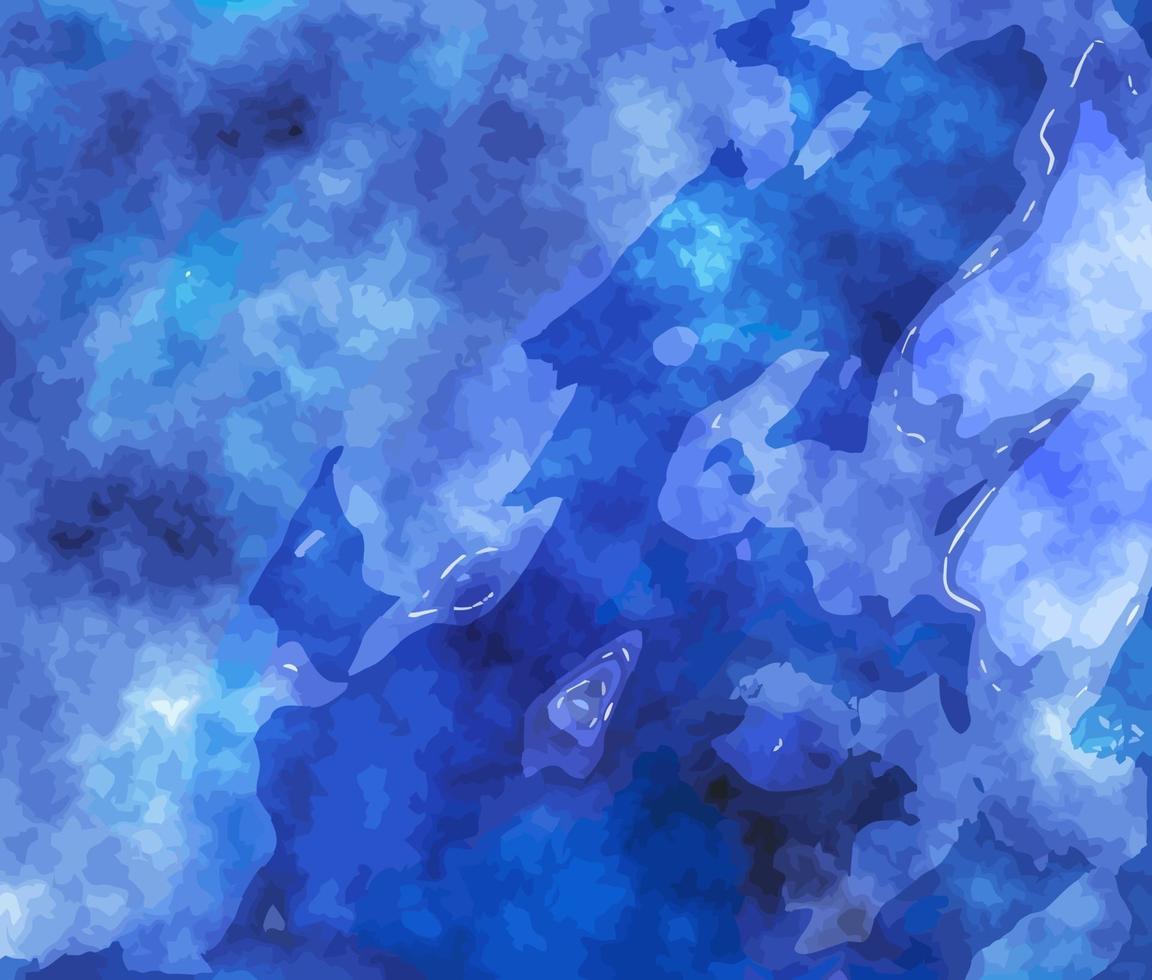 blaue Aquarell-Textur-Waschung vektor