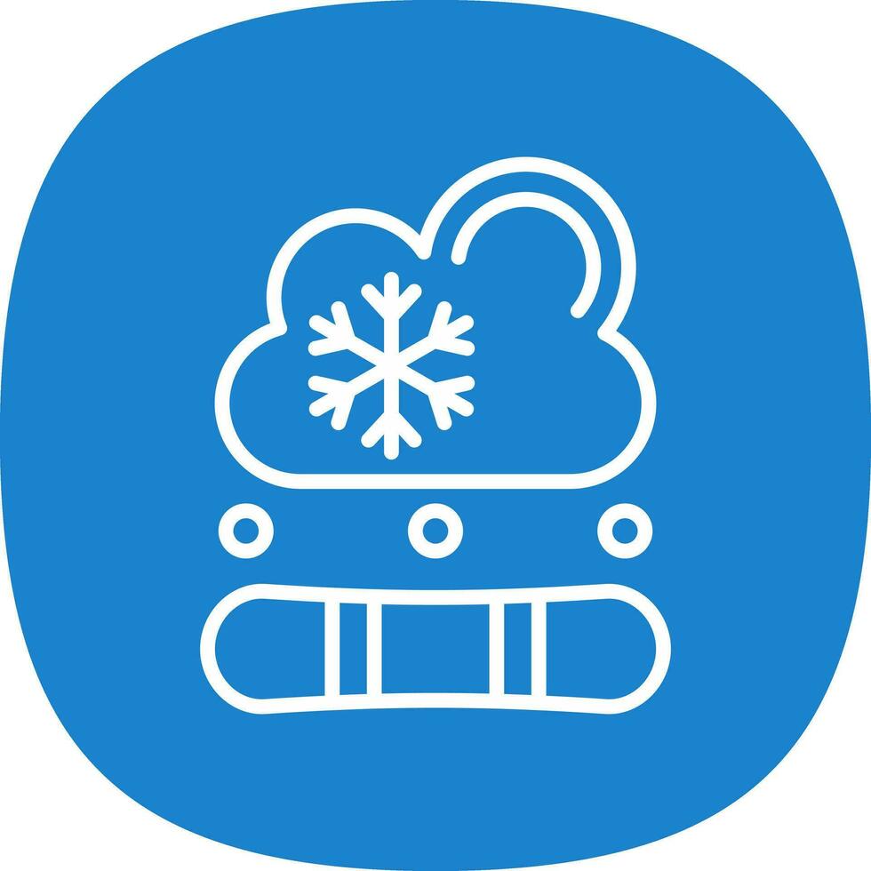 Snowboard-Vektor-Icon-Design vektor