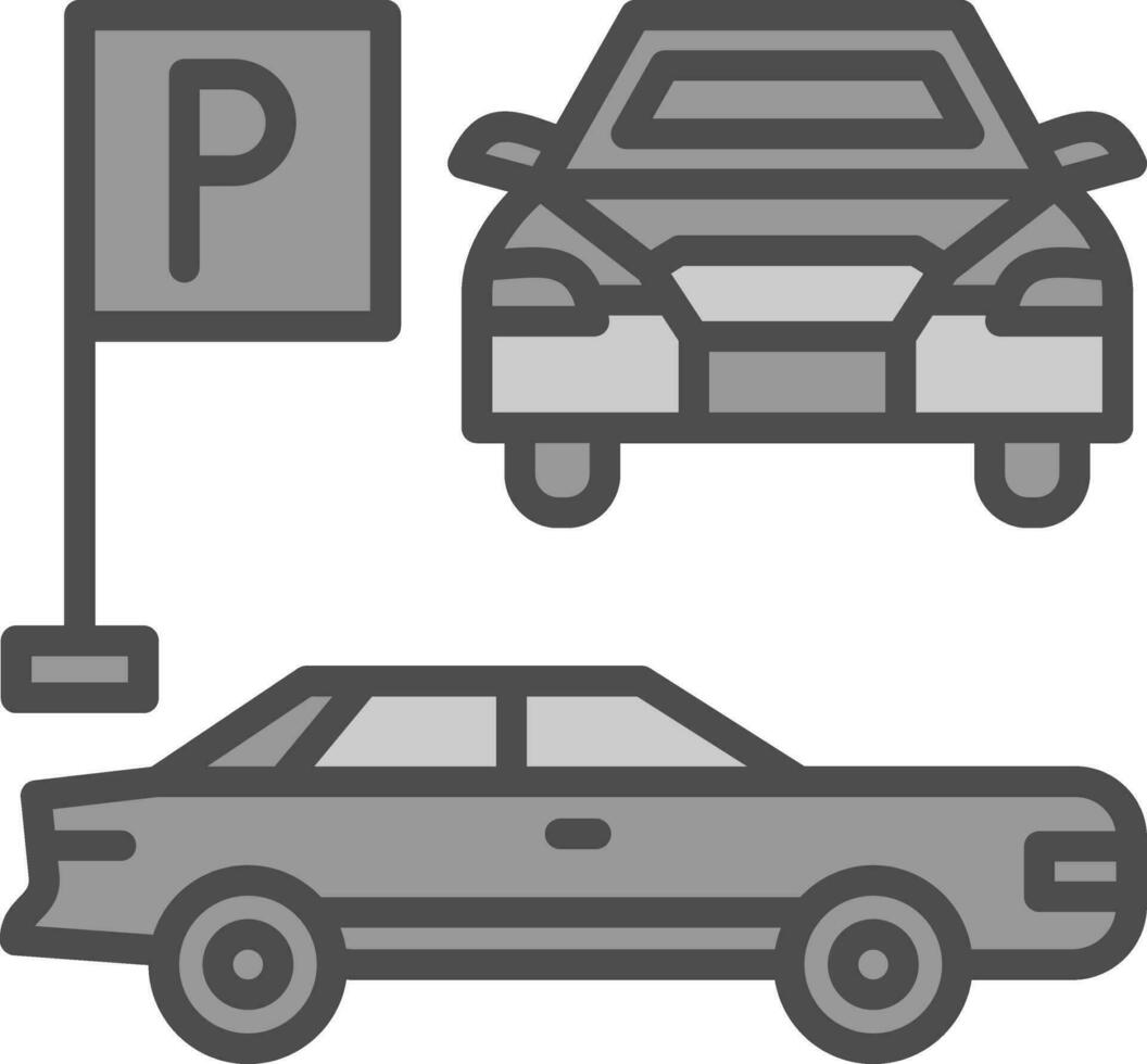 Parkplatz-Vektor-Icon-Design vektor