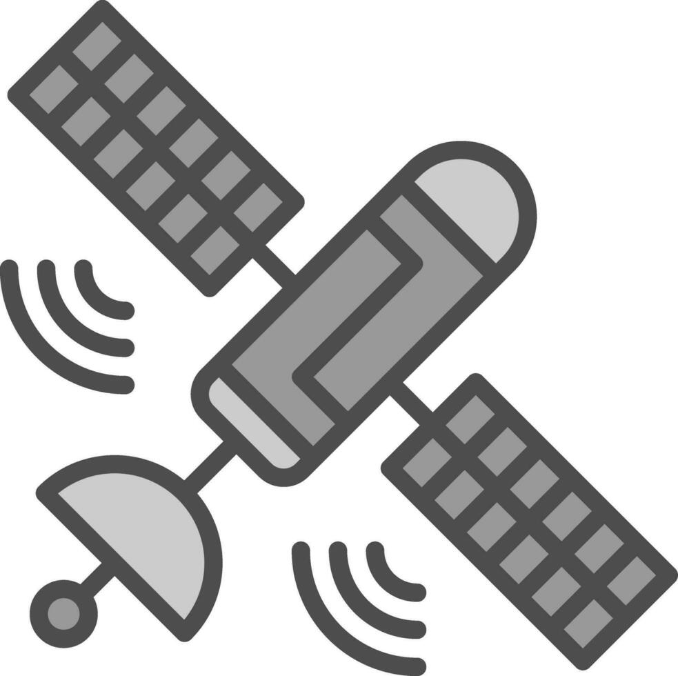 Satelliten-Vektor-Icon-Design vektor