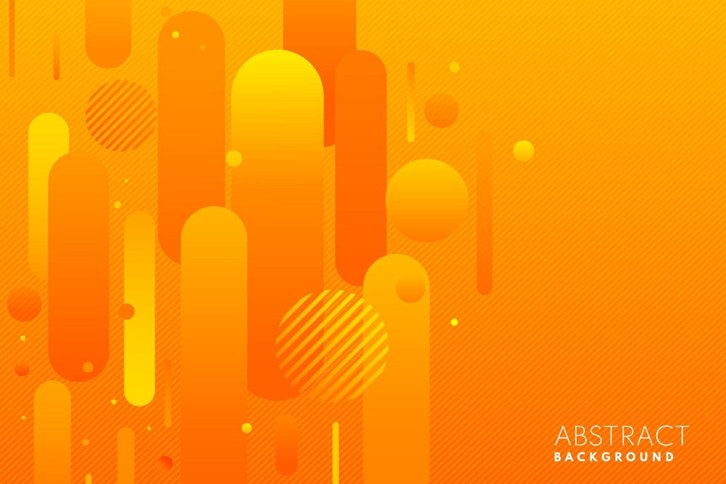 abstrakte gelbe und orange geometrische vertikale abgerundete Linie dynamischer überlappender Hintergrund mit Kopienraum. minimales Bewegungsdesign. Vektor-Illustration vektor