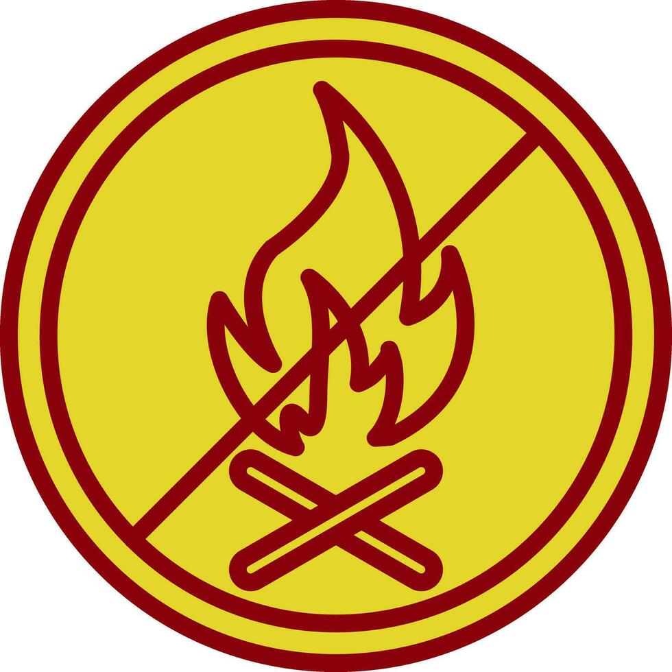 Nein Feuer erlaubt Vektor Symbol Design