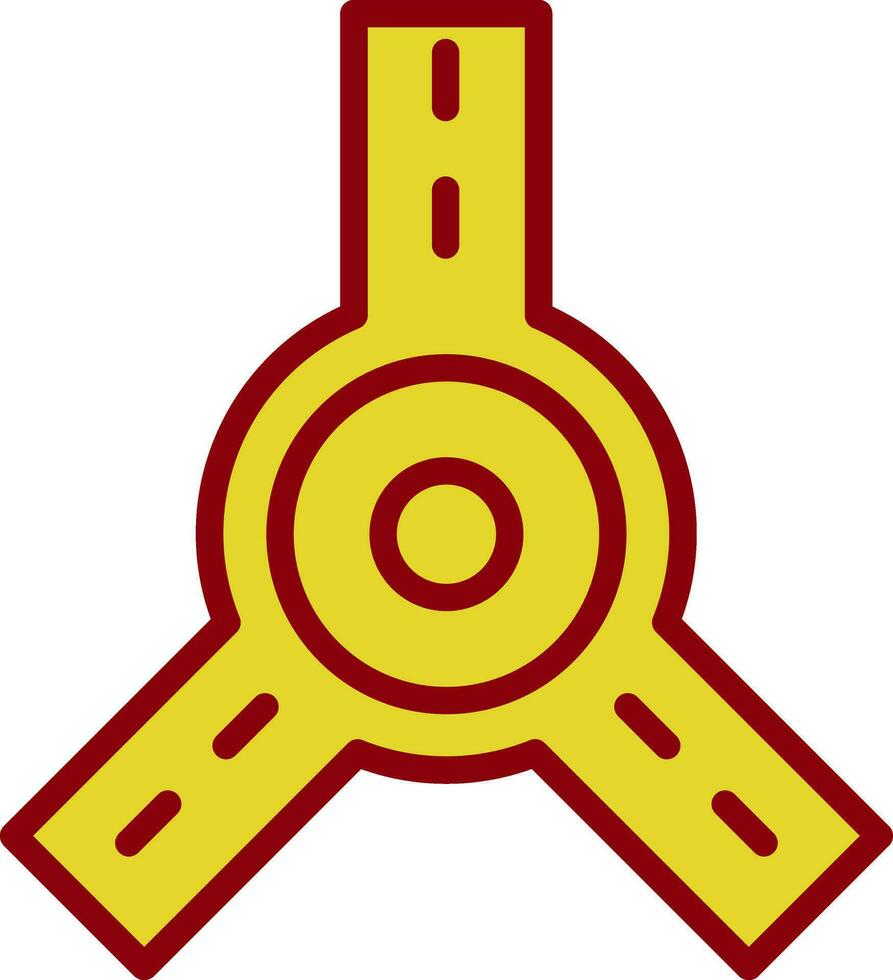 Kreisverkehr-Vektor-Icon-Design vektor