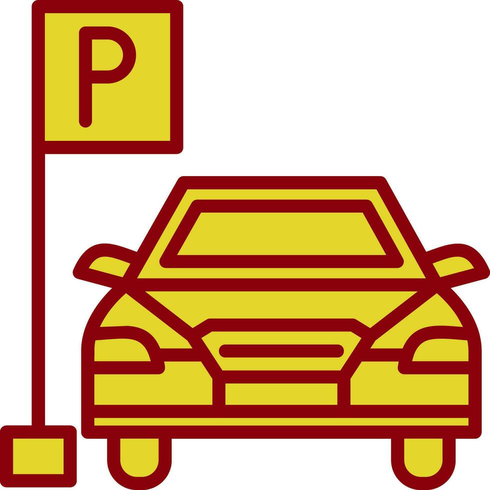 Parkplatz-Vektor-Icon-Design vektor