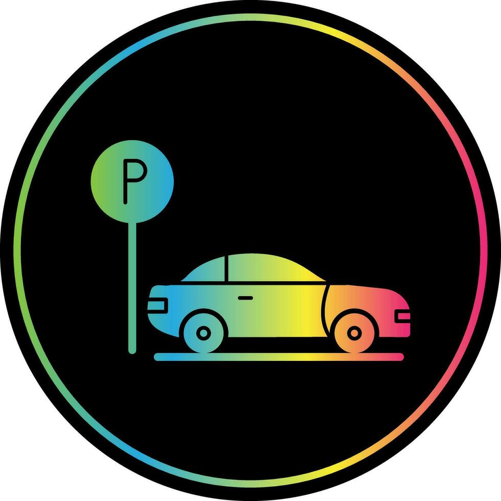 Parkplatz-Vektor-Icon-Design vektor