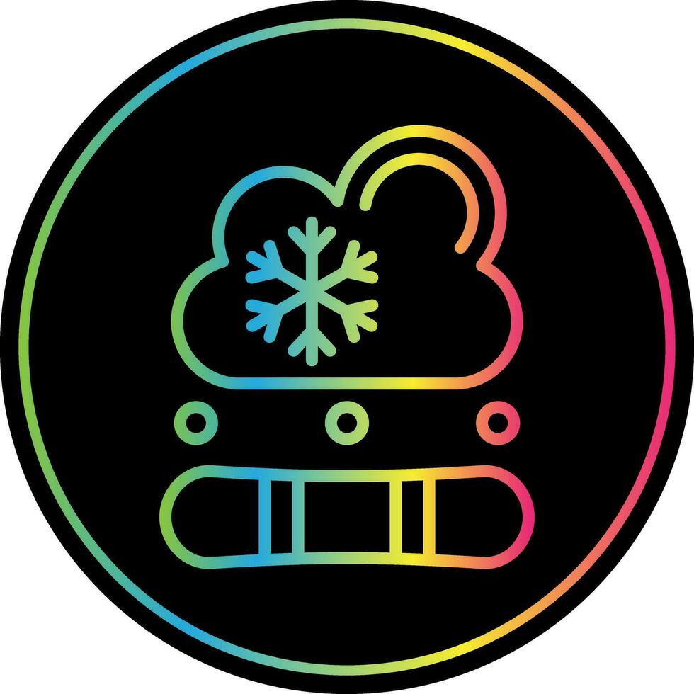 Snowboard-Vektor-Icon-Design vektor