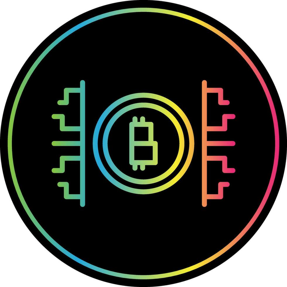 Digital Währung Vektor Symbol Design