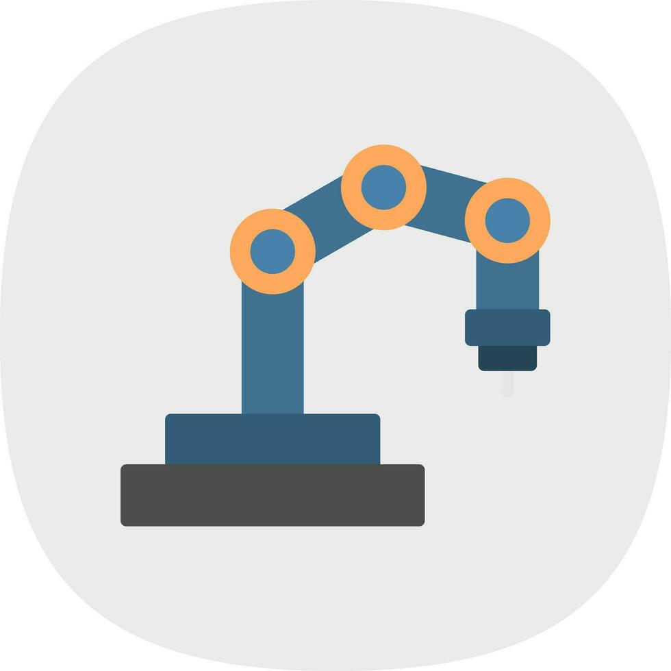 Roboterarm-Vektor-Icon-Design vektor